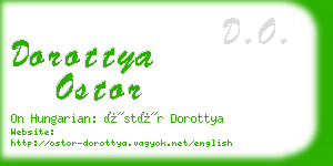 dorottya ostor business card
